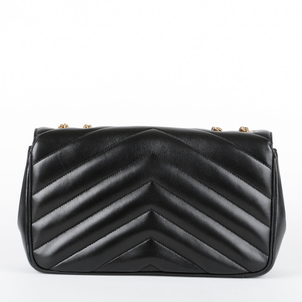 Medium LouLou (NM) Black Lambskin GHW