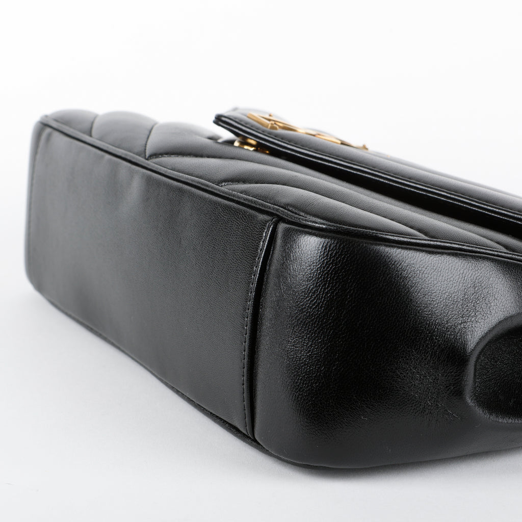 Medium LouLou (NM) Black Lambskin GHW