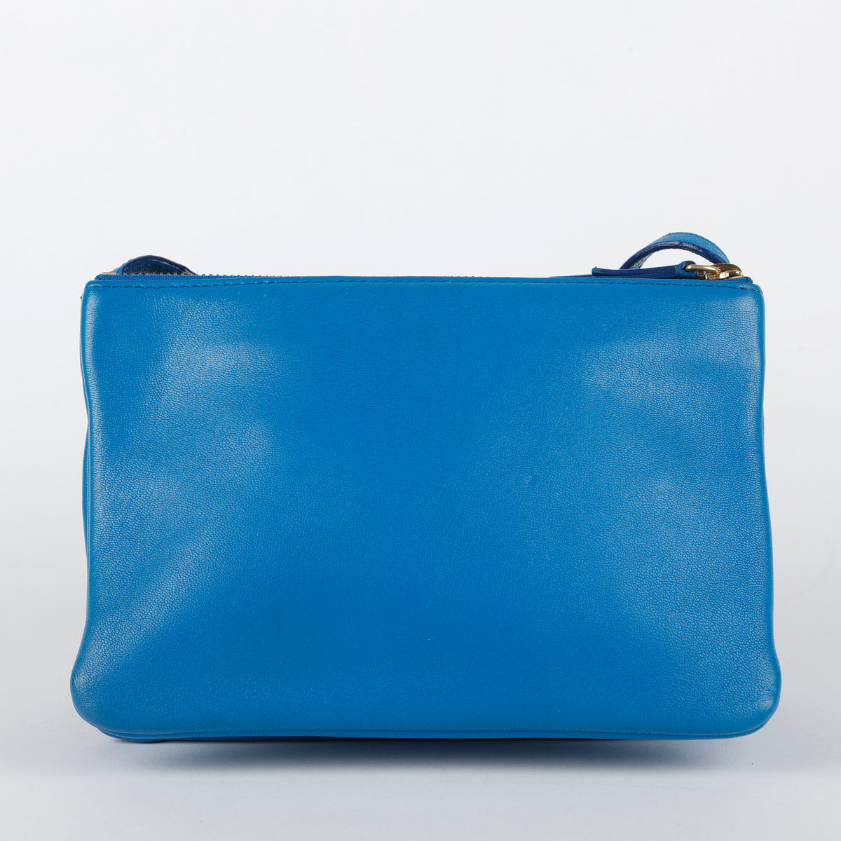 Trio Pouch on Strap, Blue