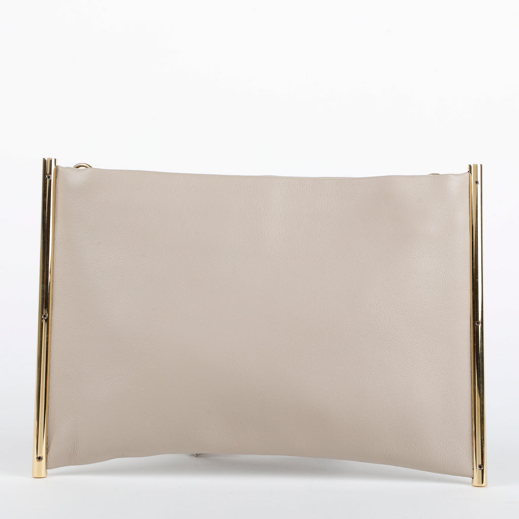 Mini Roy Clutch on Chain, Motty Gray