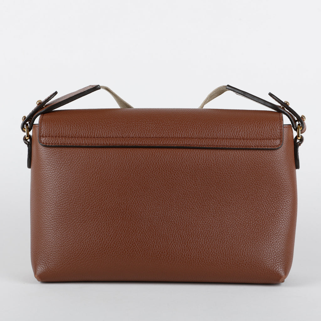 Vintage Medium Note Crossbody, Brown/Checked
