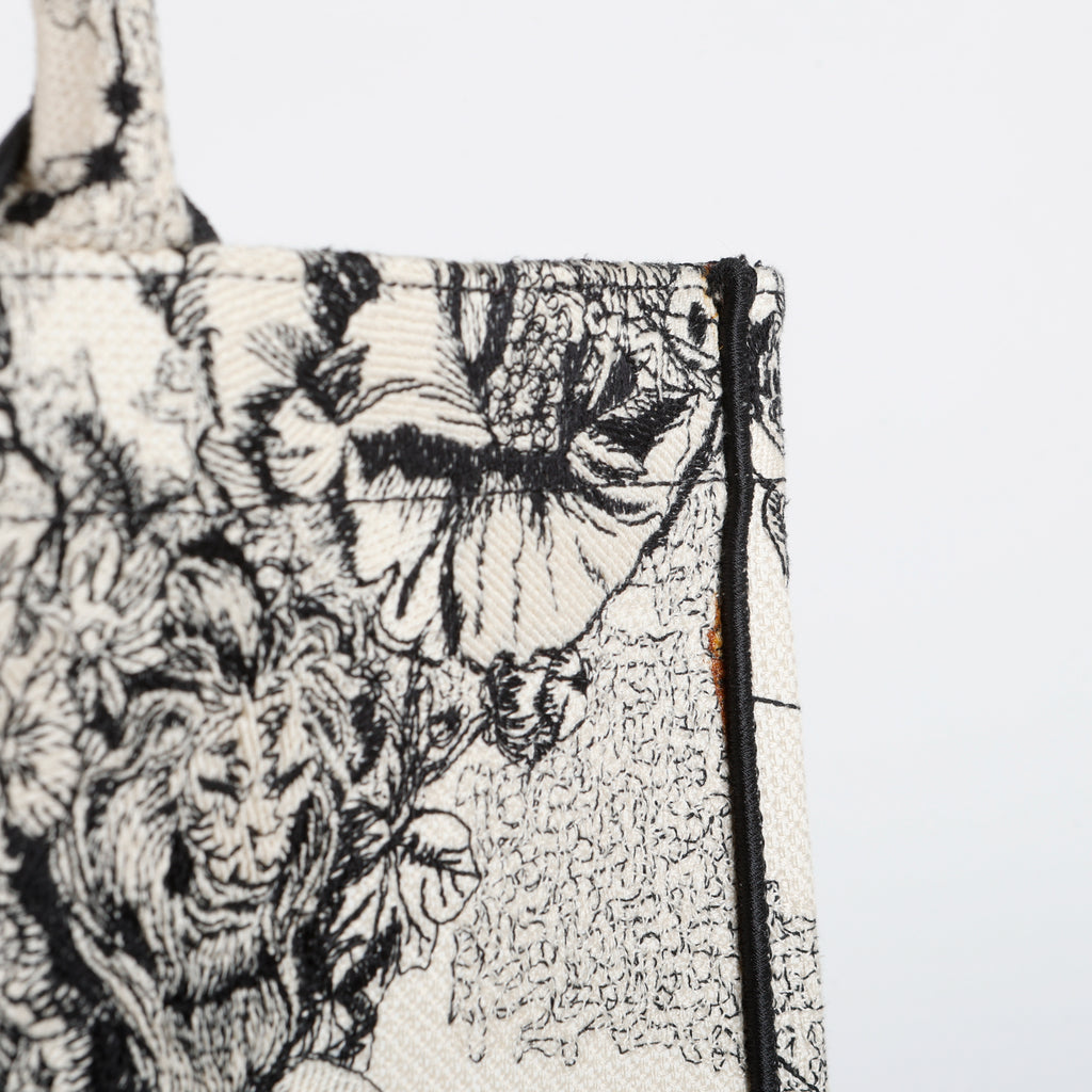 Large Book Tote, Zodiac Toile Canvas