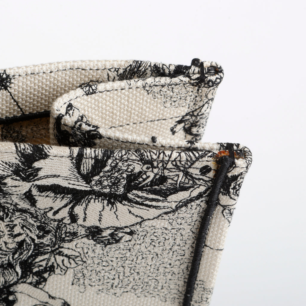 Large Book Tote, Zodiac Toile Canvas
