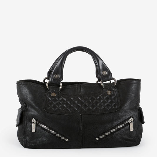 Boogie Zip Bag, Black Calfskin