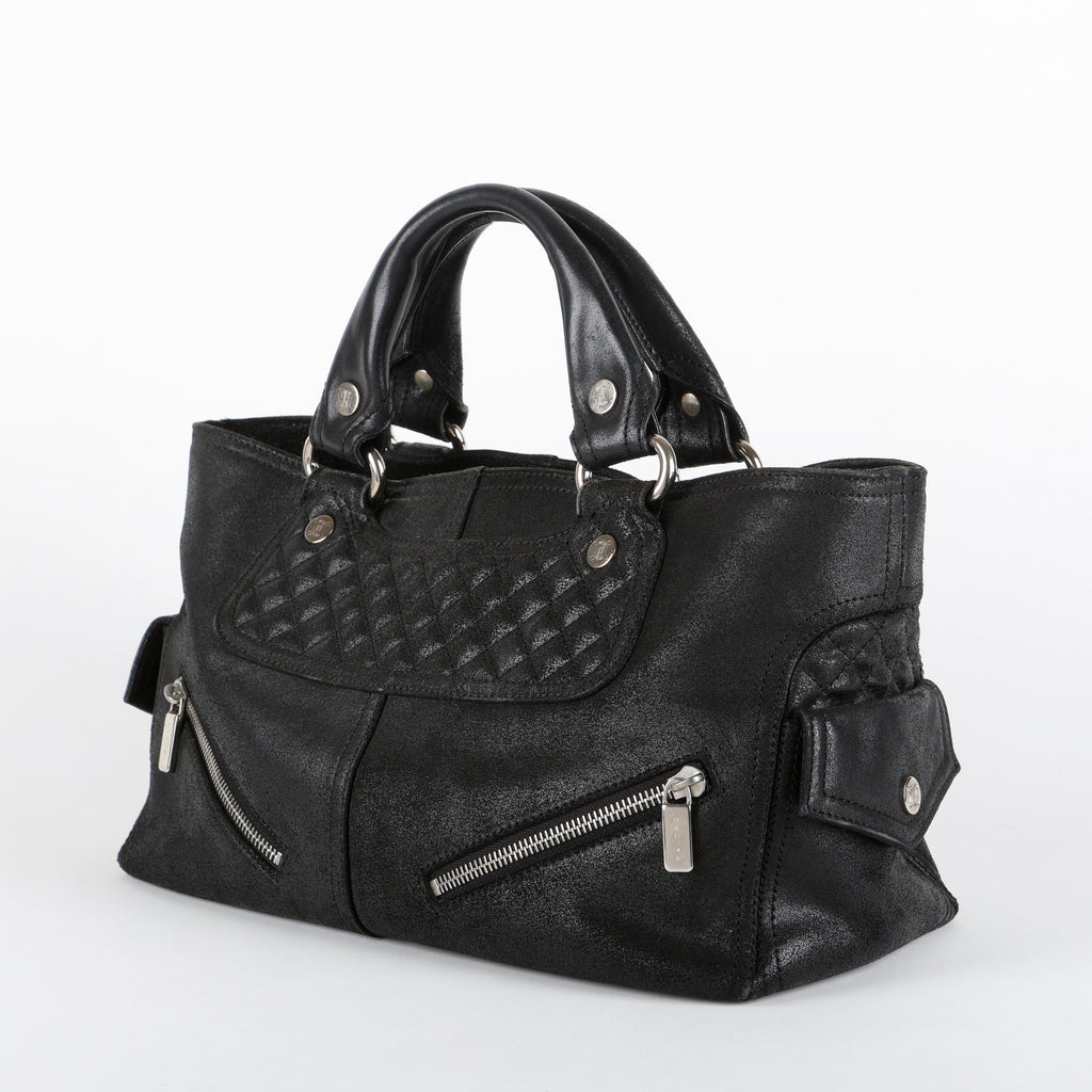Boogie Zip Bag, Black Calfskin