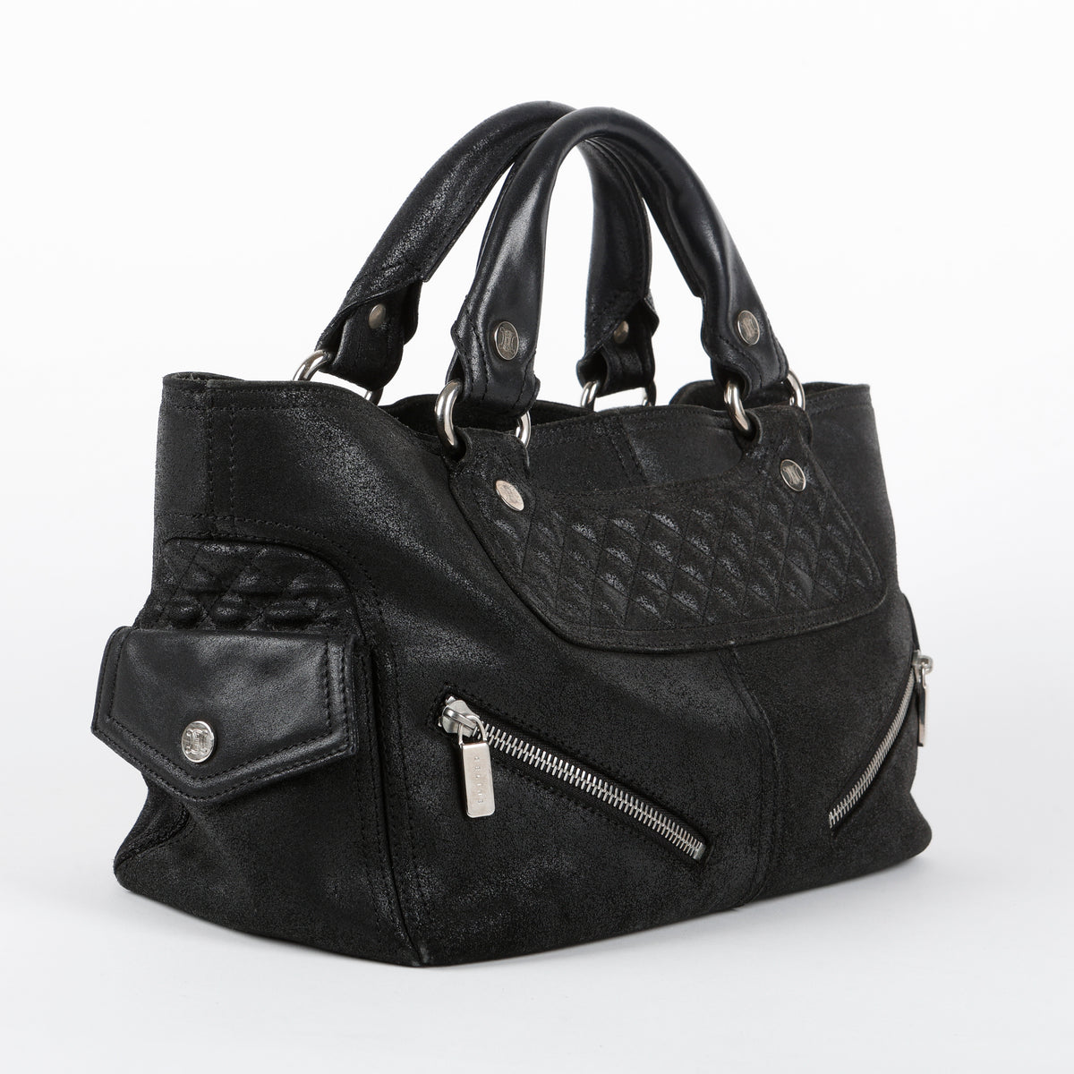 Boogie Zip Bag, Black Calfskin