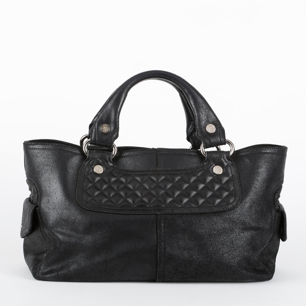 Boogie Zip Bag, Black Calfskin