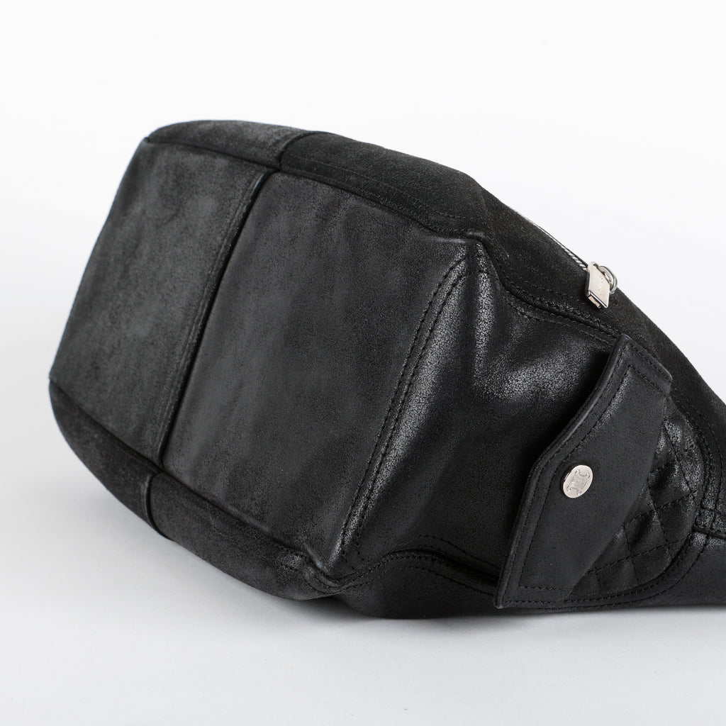 Boogie Zip Bag, Black Calfskin