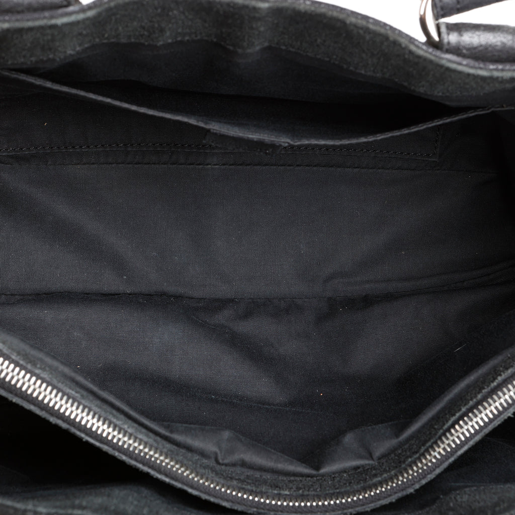 Boogie Zip Bag, Black Calfskin