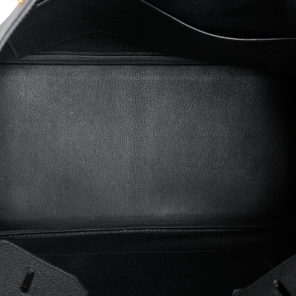 Birkin 35, Noir Togo Rose Gold Hardware