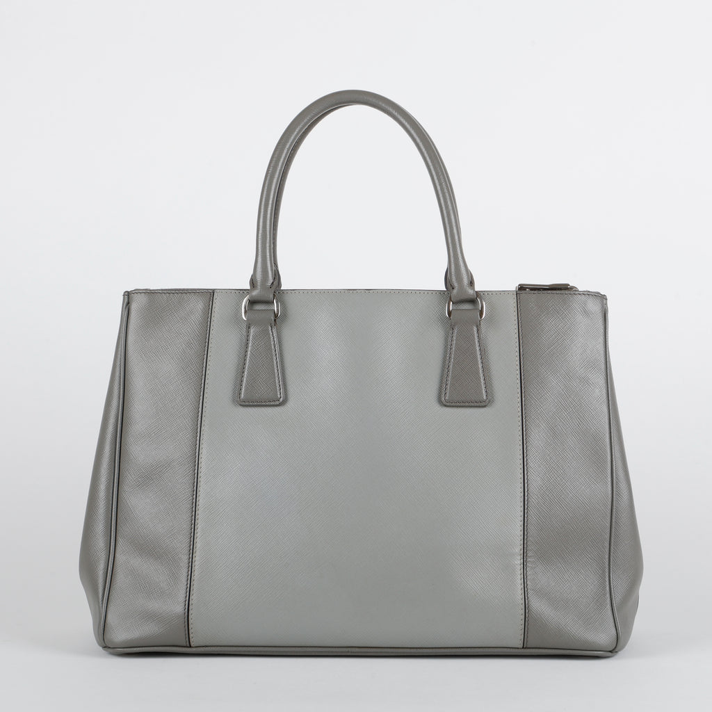 Medium Colorblock Double Zip Galleria, Grey (missing strap)