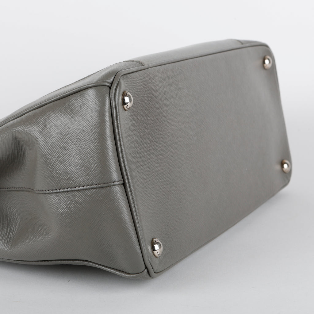 Medium Colorblock Double Zip Galleria, Grey (missing strap)
