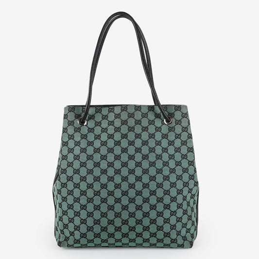 Green GG Canvas Tote