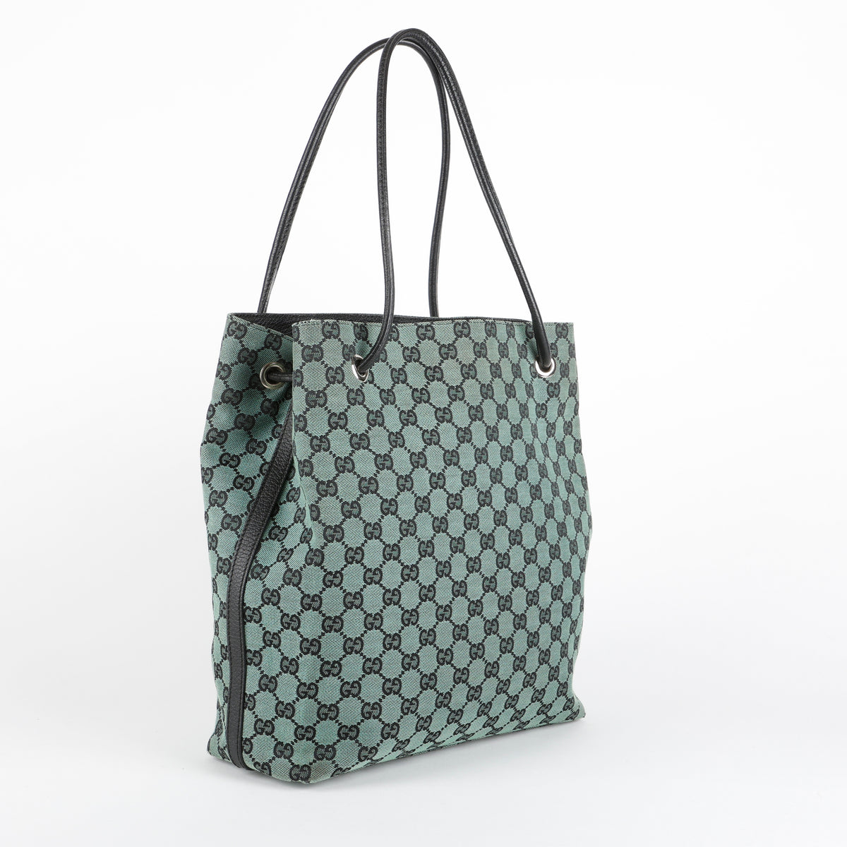 Green GG Canvas Tote