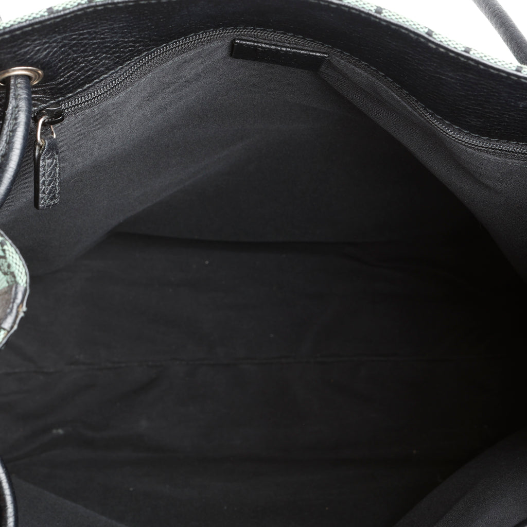 Green GG Canvas Tote