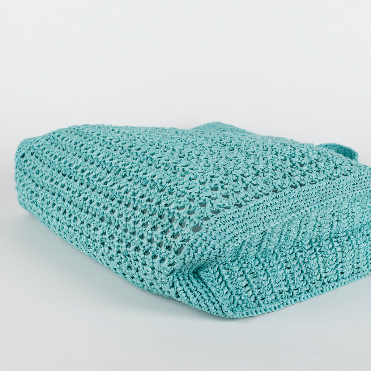 Crochet Tote Bag, Giada Teal