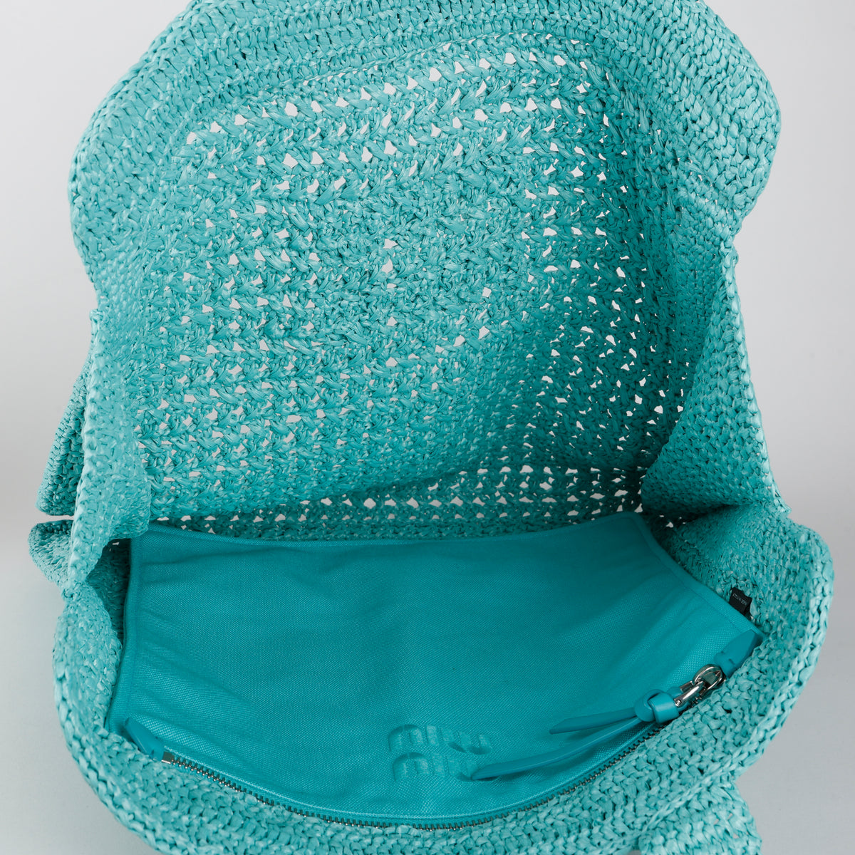 Crochet Tote Bag, Giada Teal