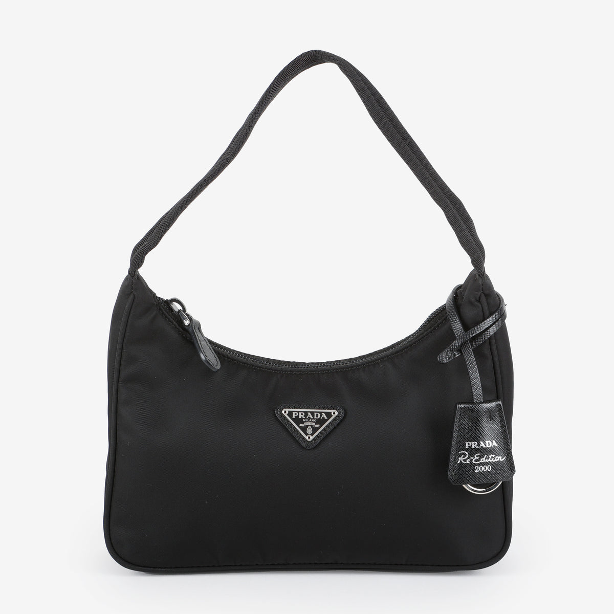 Mini Re-Edition 2000 Shoulder Bag, Black Nylon
