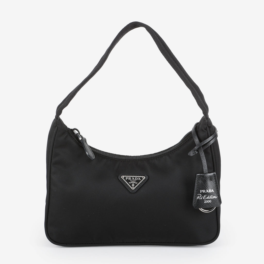 Mini Re-Edition 2000 Shoulder Bag, Black Nylon