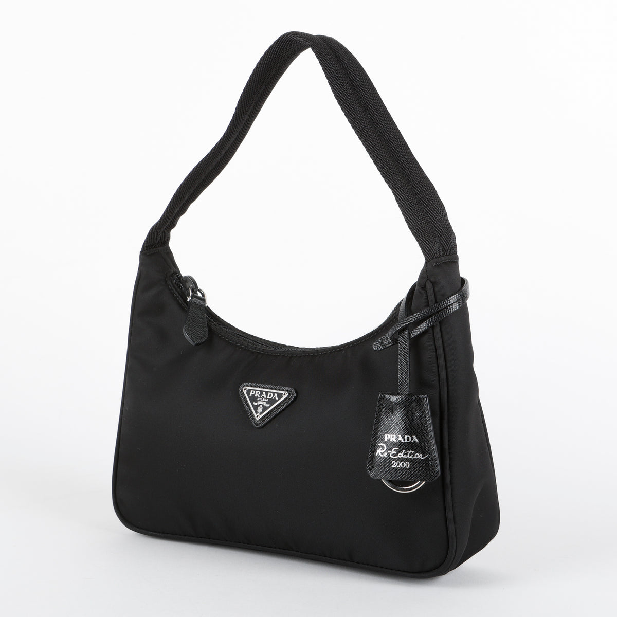 Mini Re-Edition 2000 Shoulder Bag, Black Nylon