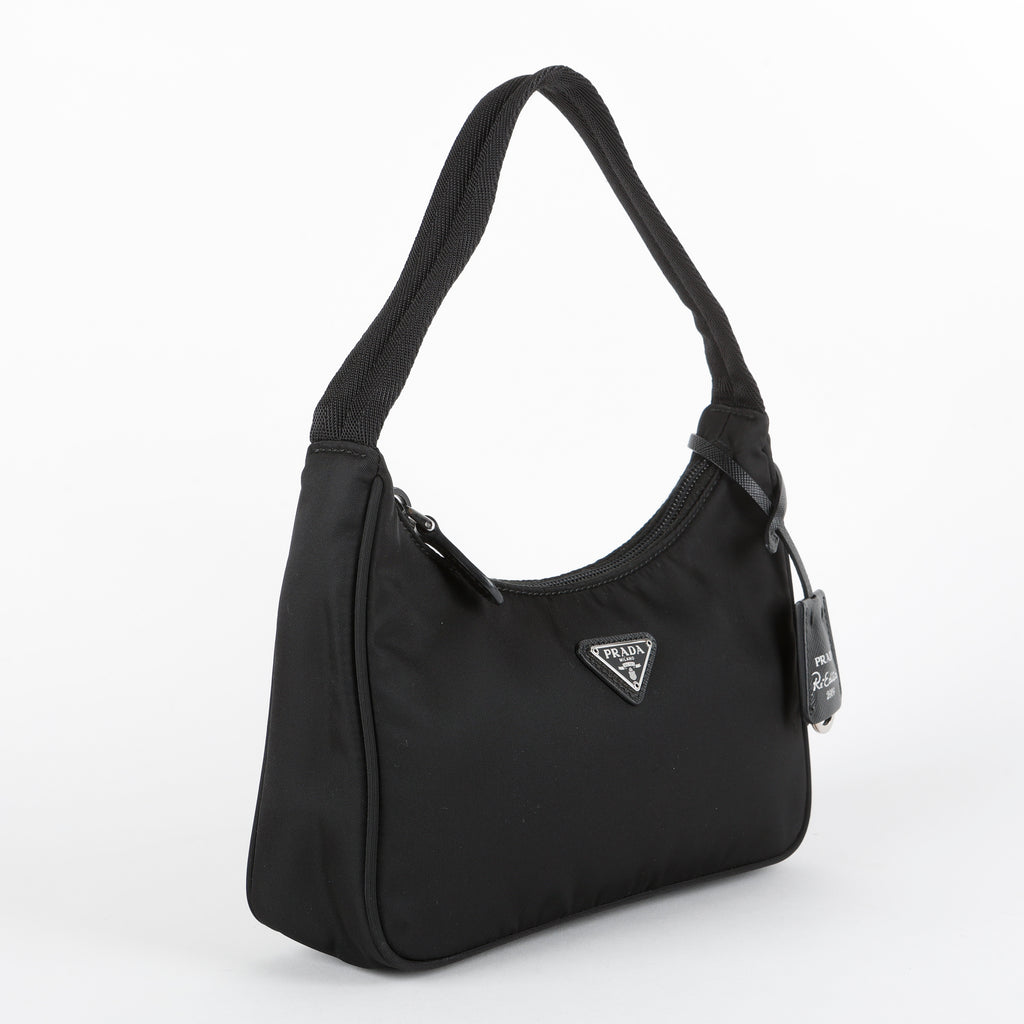 Mini Re-Edition 2000 Shoulder Bag, Black Nylon