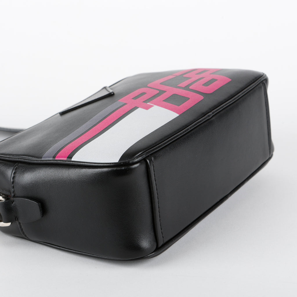 City Calf Racing Bandoliera Bag, Black
