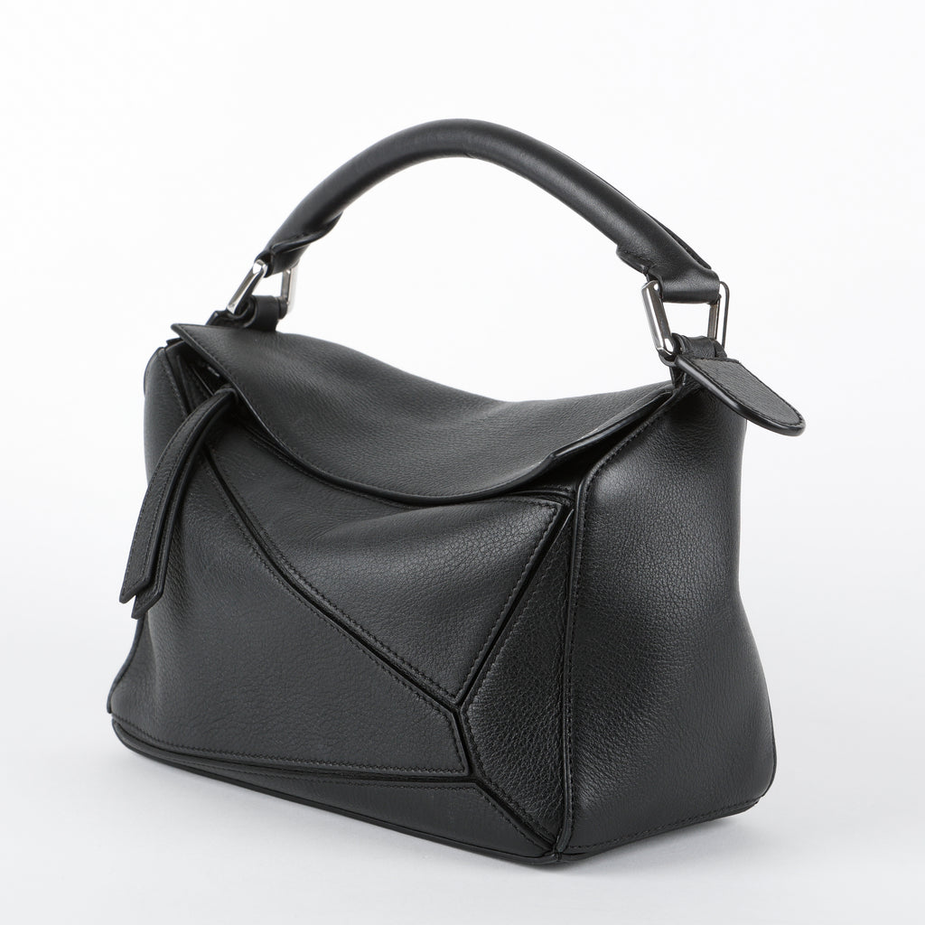 Small Puzzle, Black Calfskin
