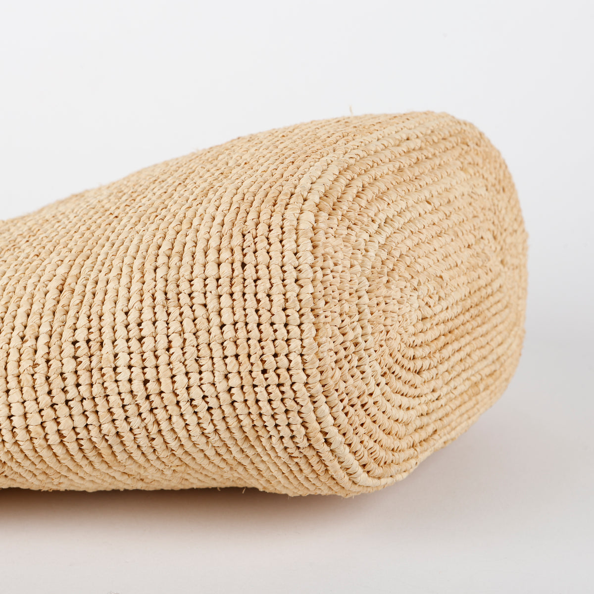 Raffia Woven Pochette Orange