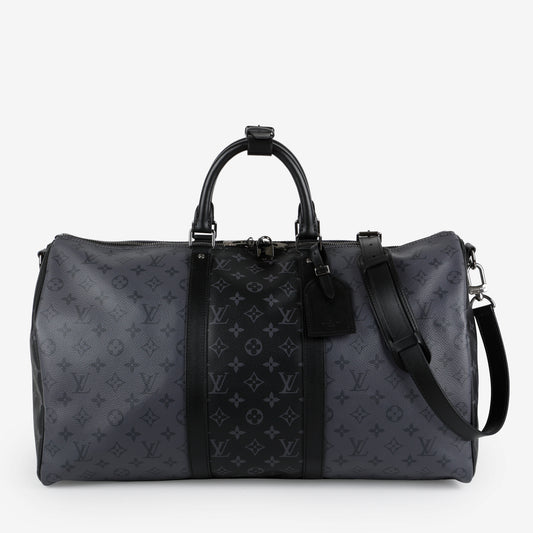Keepall 50 Bandouliere, Monogram Eclipse