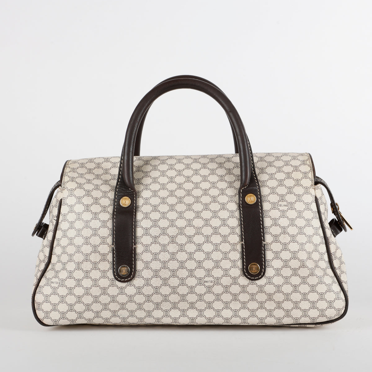 Macadam Pocket Shoulder Bag, Cream Coated Canvas