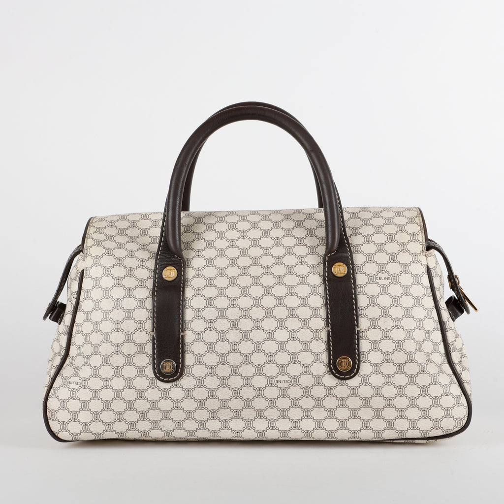 Macadam Pocket Shoulder Bag, Cream Coated Canvas