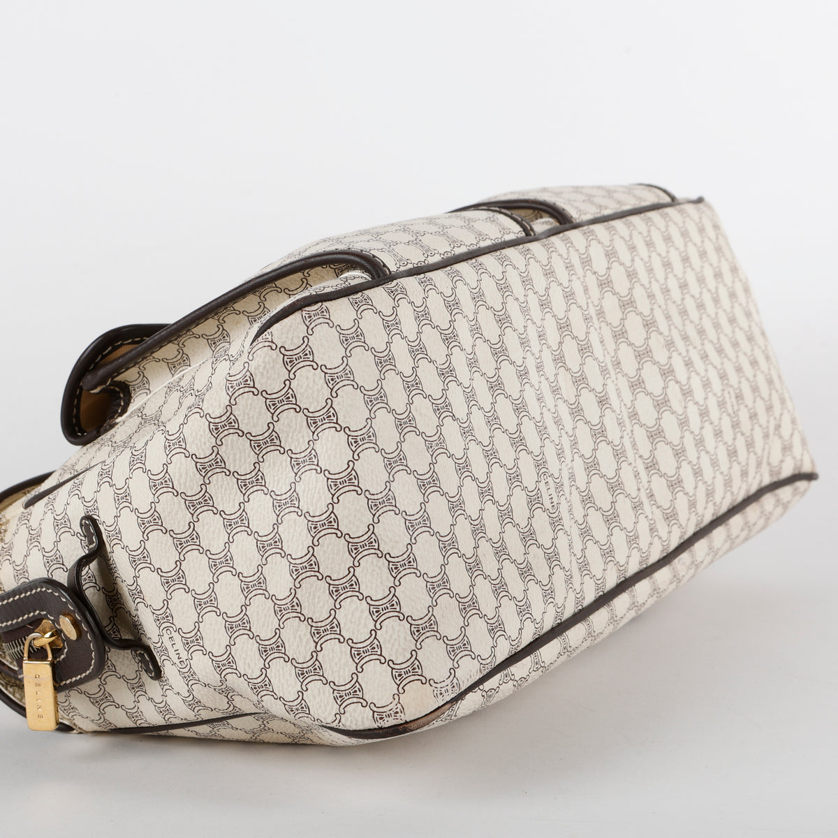 Macadam Pocket Shoulder Bag, Cream Coated Canvas