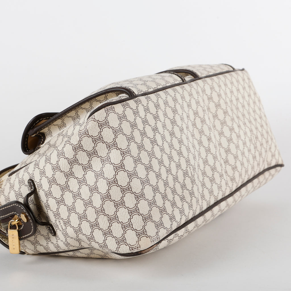 Macadam Pocket Shoulder Bag, Cream Coated Canvas