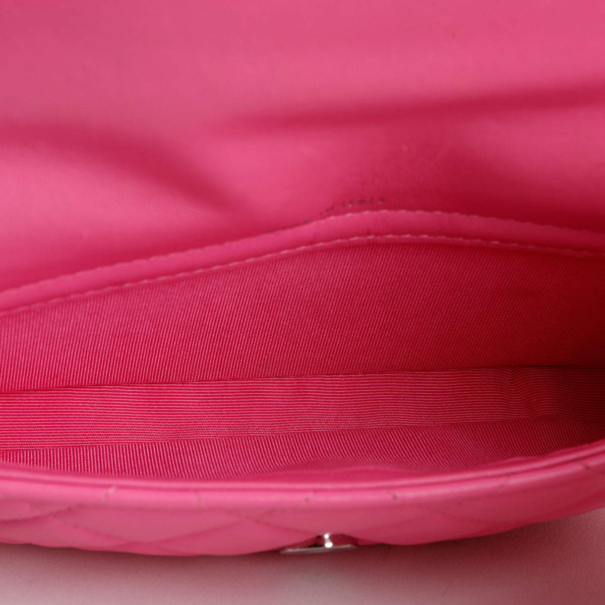Classic Flap Wallet on Chain, Pink Lambskin