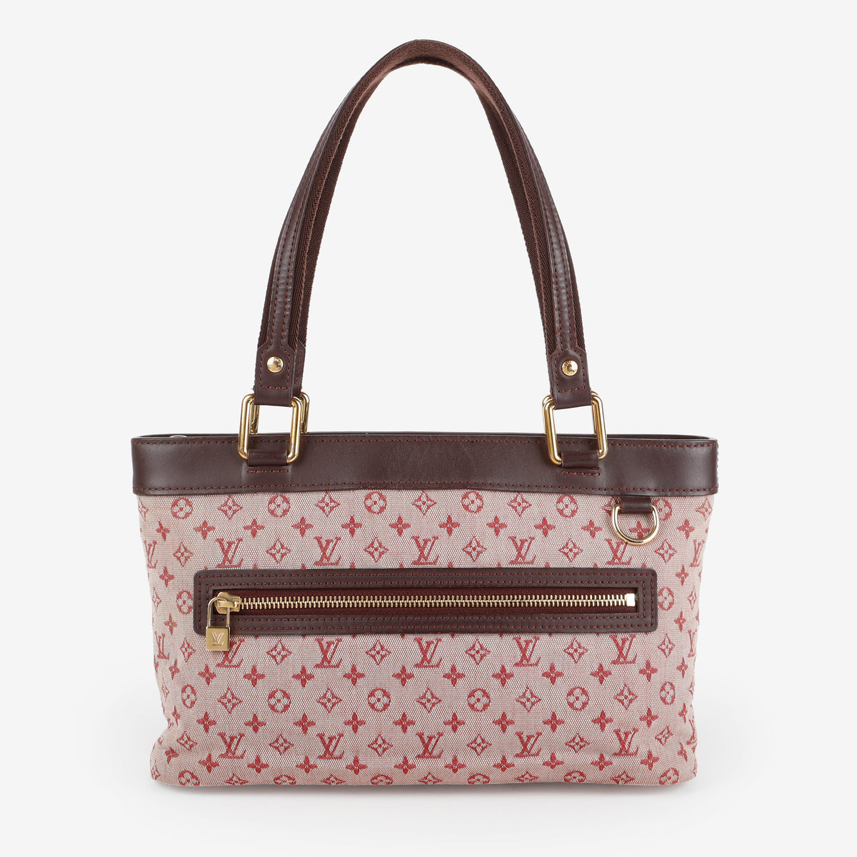 Mini Lin Lucille Tote, Cherry-Pink Canvas