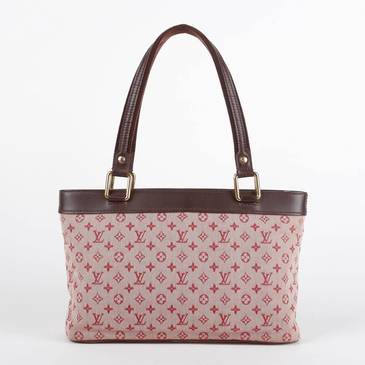 Mini Lin Lucille Tote, Cherry-Pink Canvas