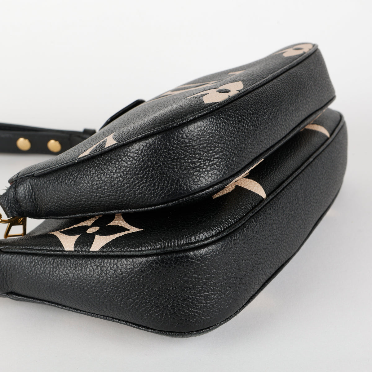 Multi Pochette Accessories, Black Cream Bicolor Empreinte