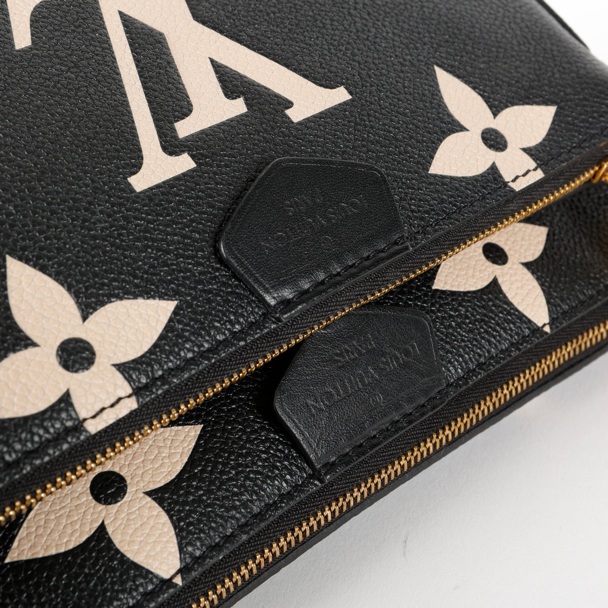 Multi Pochette Accessories, Black Cream Bicolor Empreinte