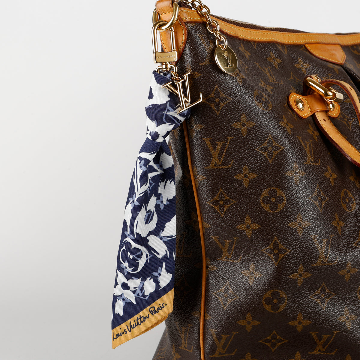 Safari Foulard Bag Charm, Blue