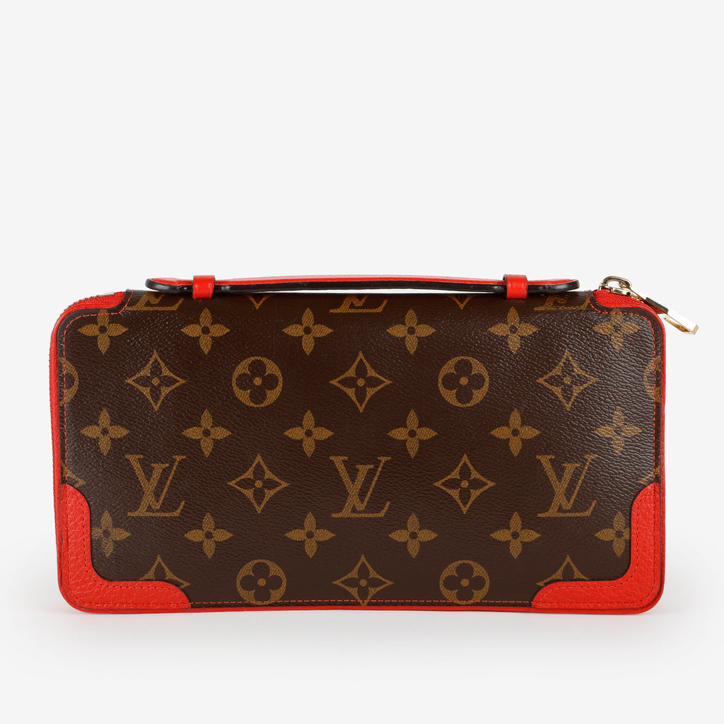 Retiro Daily Organizer, Monogram Red