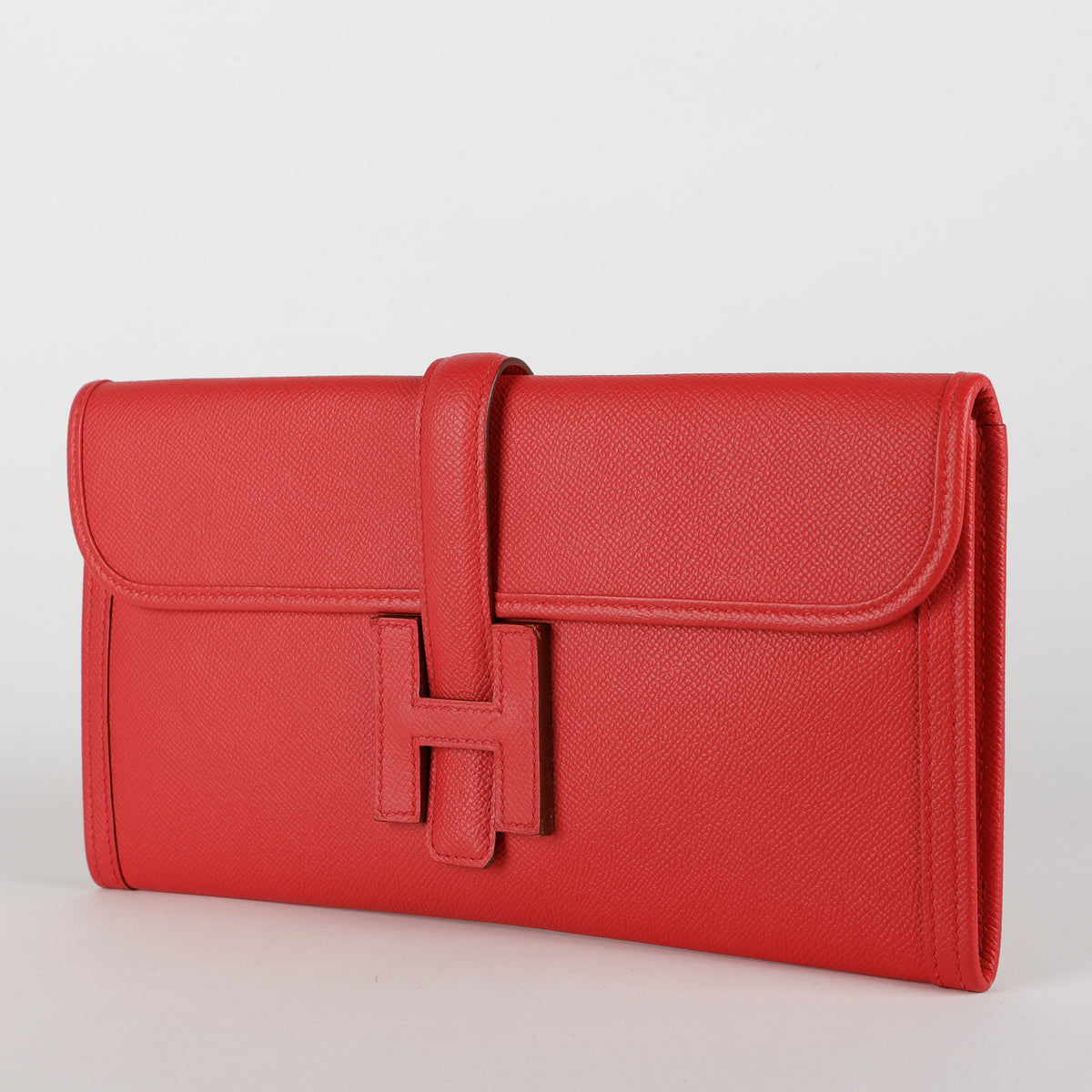 Jige Elan 29 Clutch, Rose Texas Epsom