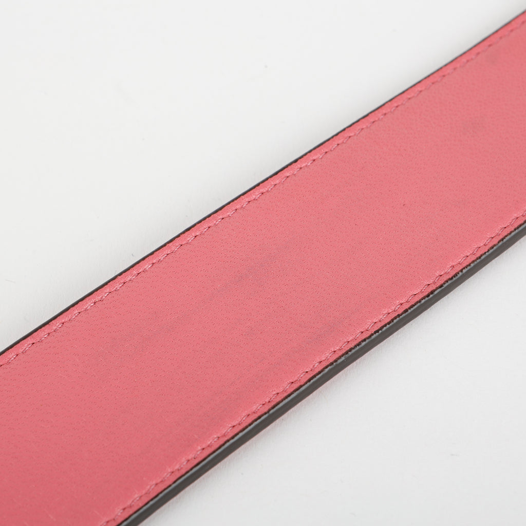 Medium Nappa Embossed Baguette, Pink