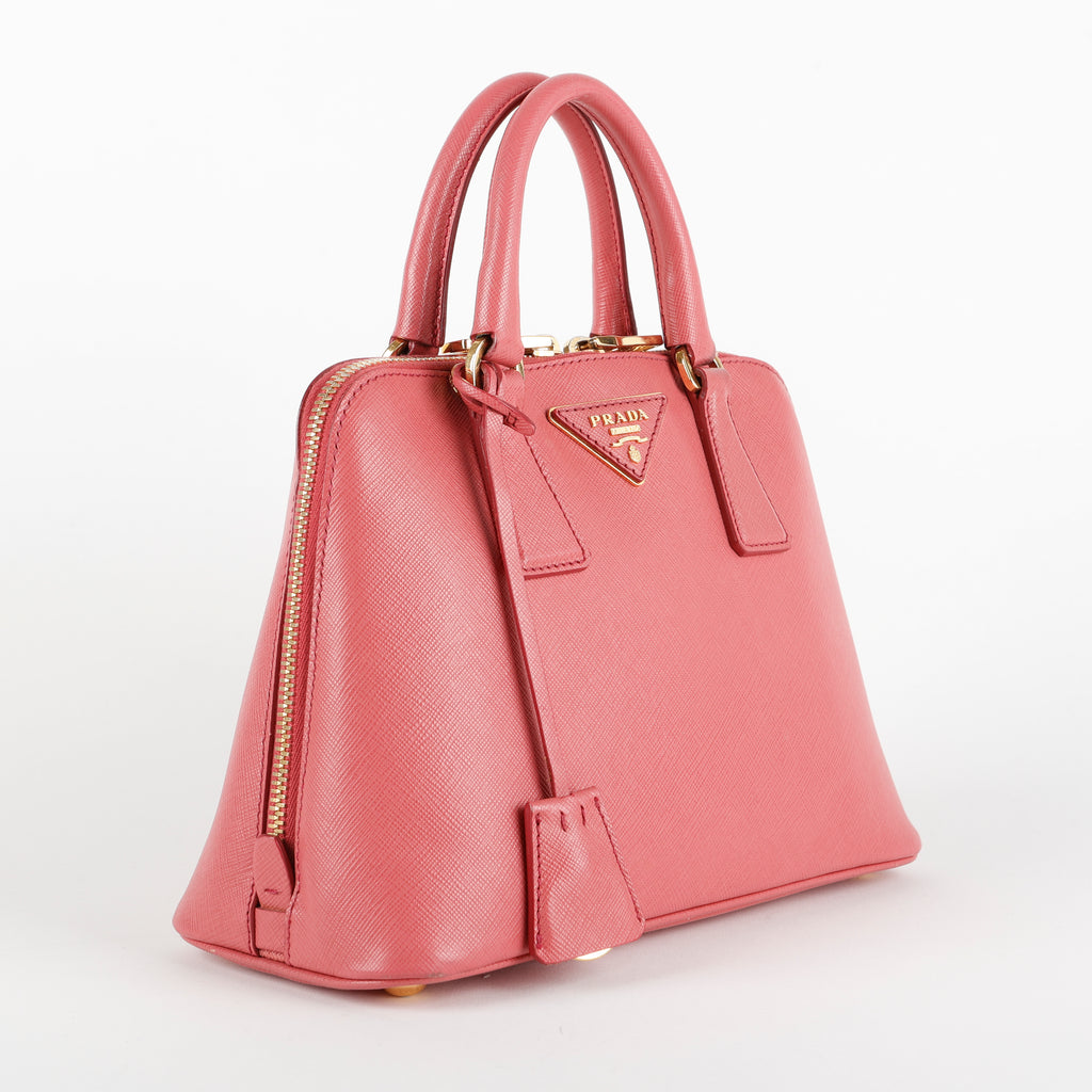 Small Saffiano Promenade Bag, Pink