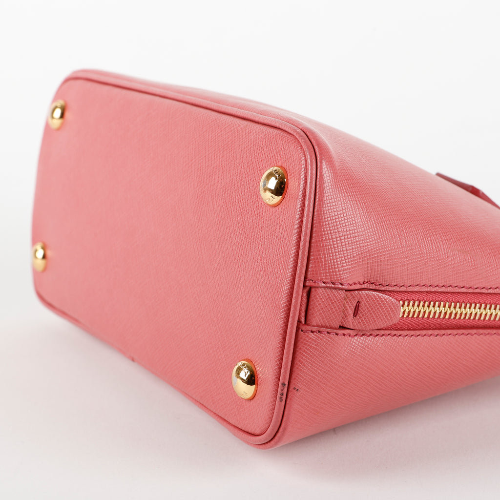 Small Saffiano Promenade Bag, Pink