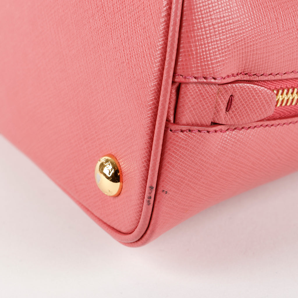 Small Saffiano Promenade Bag, Pink