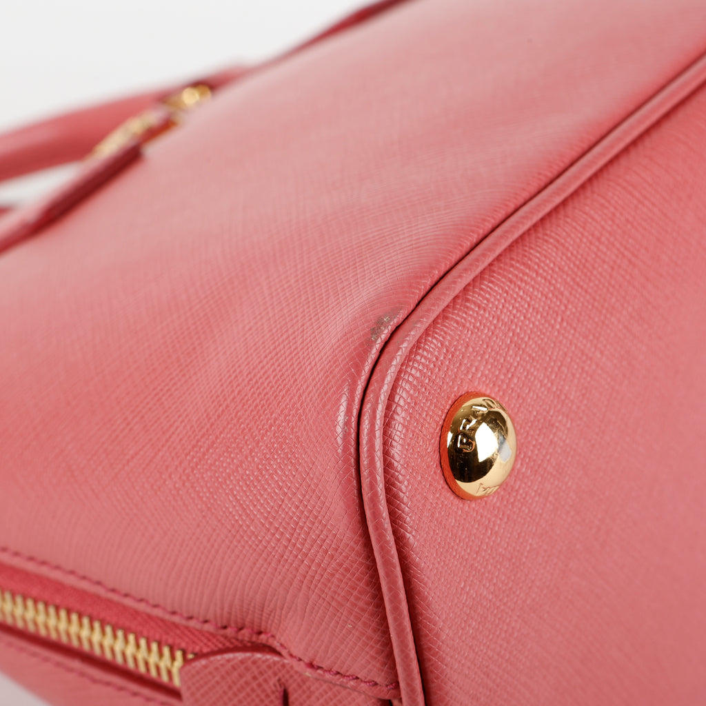 Small Saffiano Promenade Bag, Pink