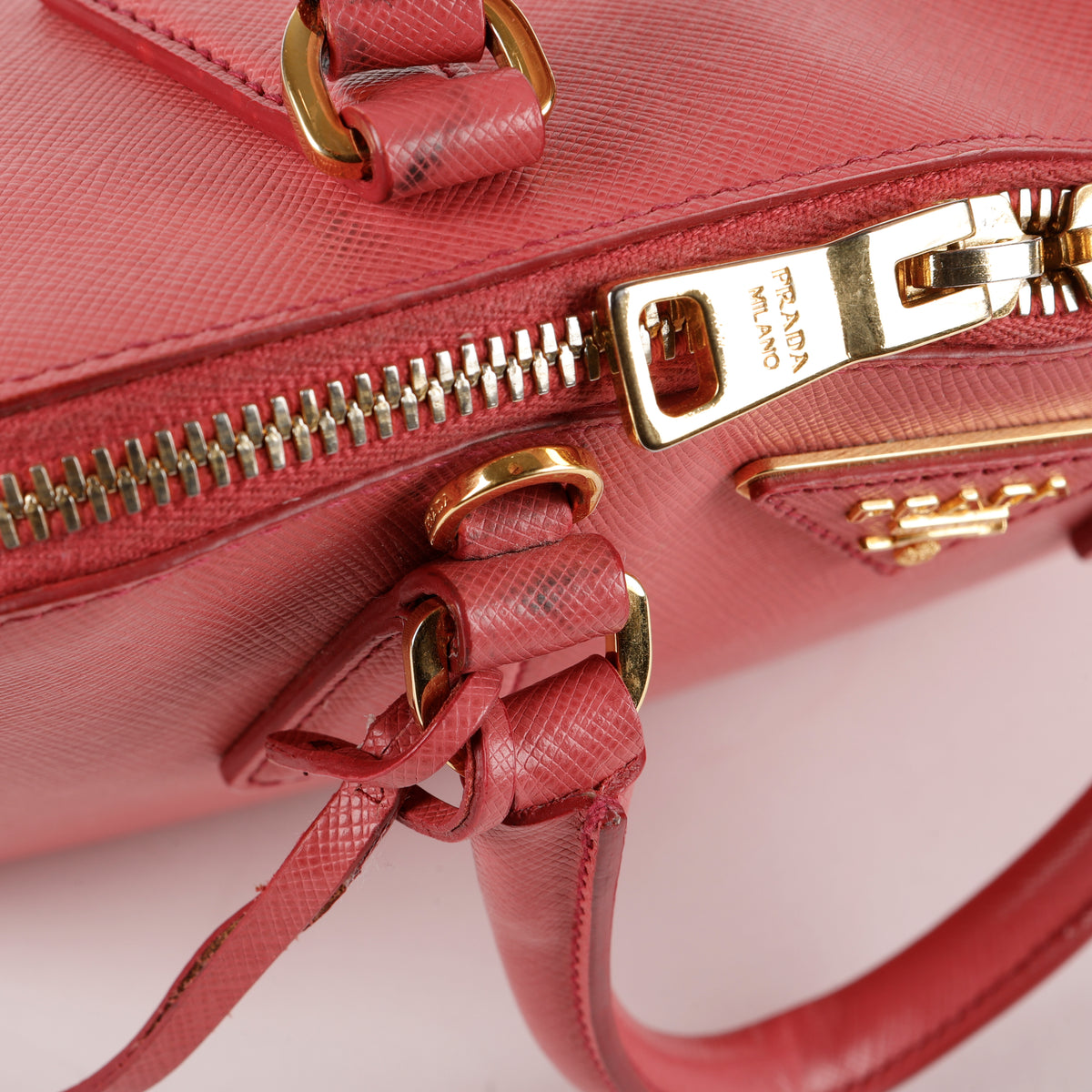 Small Saffiano Promenade Bag, Pink