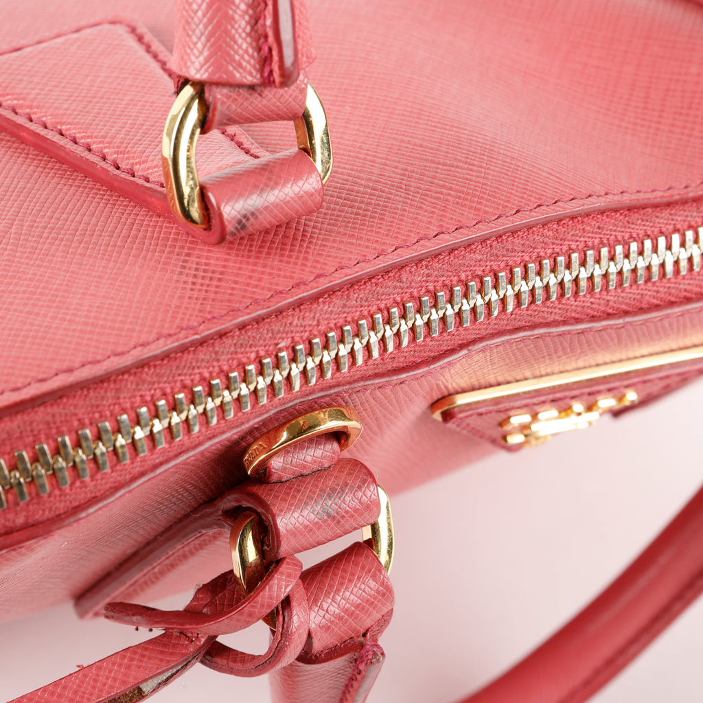 Small Saffiano Promenade Bag, Pink