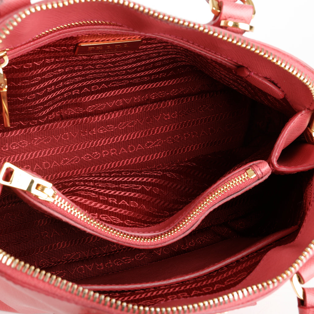 Small Saffiano Promenade Bag, Pink