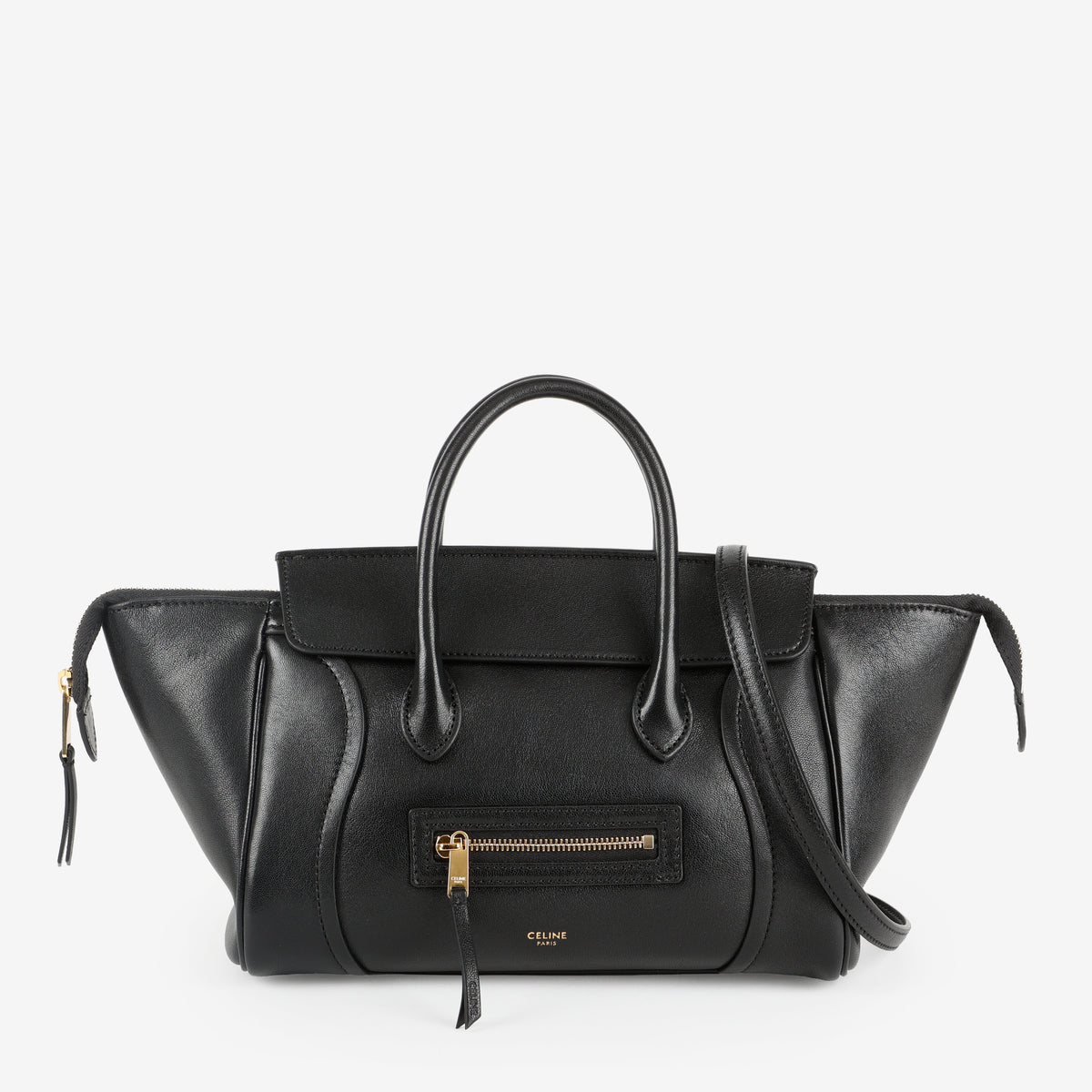 Little New Luggage, Black Supple Lambskin
